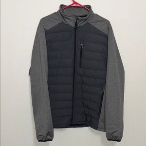 32 Degrees Men's Two-Tone Gray Puffer Jacket - L